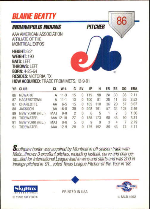 B0451- 1992 SkyBox AAA Baseball Card #'s 1-200 -You Pick- 15+ FREE US SHIP - Picture 167 of 389