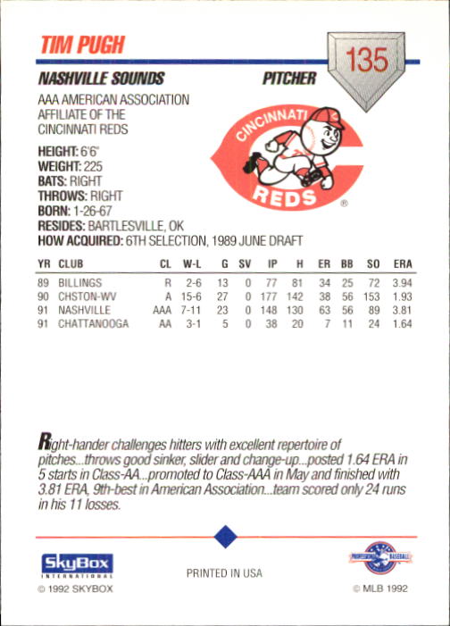 B0451- 1992 SkyBox AAA Baseball Card #'s 1-200 -You Pick- 15+ FREE US SHIP - Picture 261 of 389