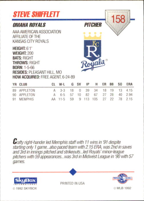 B0451- 1992 SkyBox AAA Baseball Card #'s 1-200 -You Pick- 15+ FREE US SHIP - Picture 305 of 389