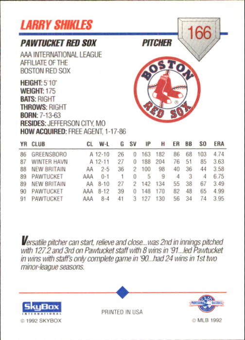 B0451- 1992 SkyBox AAA Baseball Card #'s 1-200 -You Pick- 15+ FREE US SHIP - Picture 321 of 389