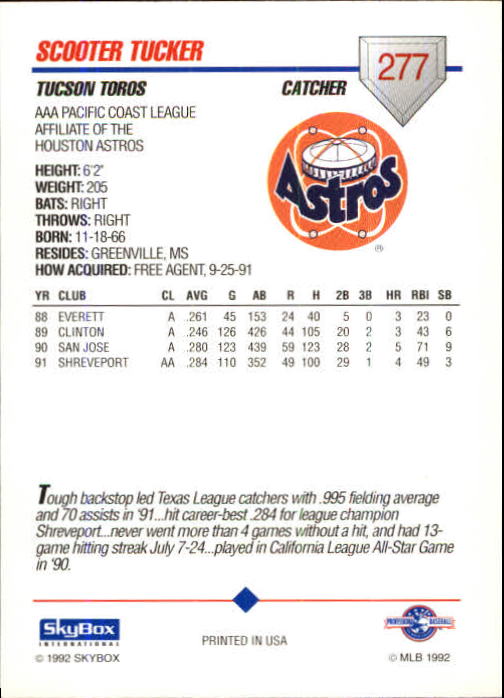 B0451- 1992 SkyBox AAA Baseball Card #s 201-310 -You Pick- 15+ FREE US SHIP - Picture 153 of 219