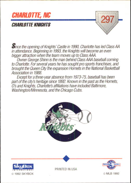 B0451- 1992 SkyBox AAA Baseball Card #s 201-310 -You Pick- 15+ FREE US SHIP - Picture 193 of 219