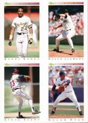 1992 Classic I #NNO 4-in-1 Card/Barry Bonds/Roger Clemens/Steve Ave