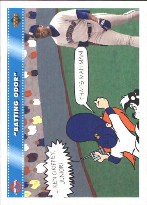 1992 Upper Deck Comic Ball 3 #9 Batting Odor/Ken Griffey Jr.