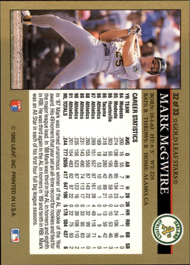 1992-leaf-gold-previews-32-mark-mcgwire-nm-mt