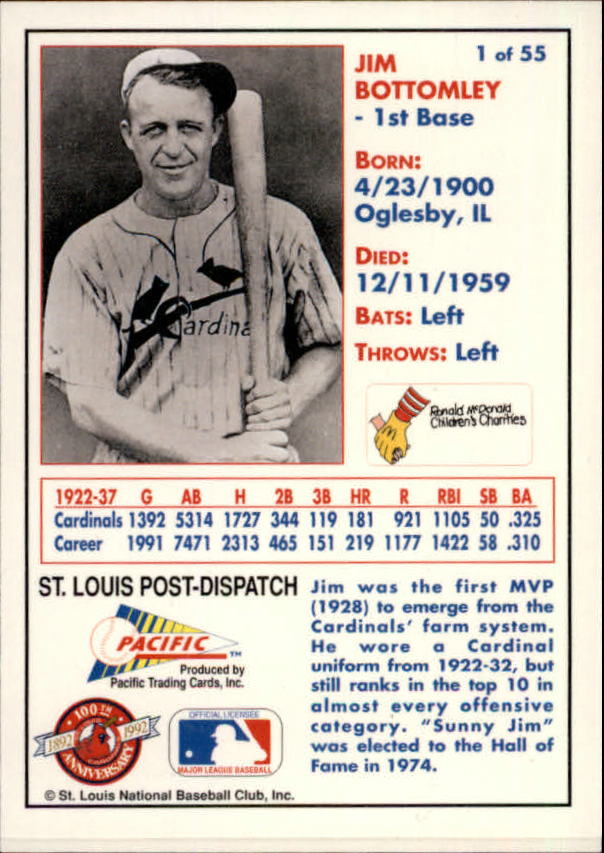 B3244 - 1992 Cardinals McDonald's/Pazifik BB 1-56 -Sie wählen aus- 15+ KOSTENLOSER US-VERSAND - Bild 3 von 98