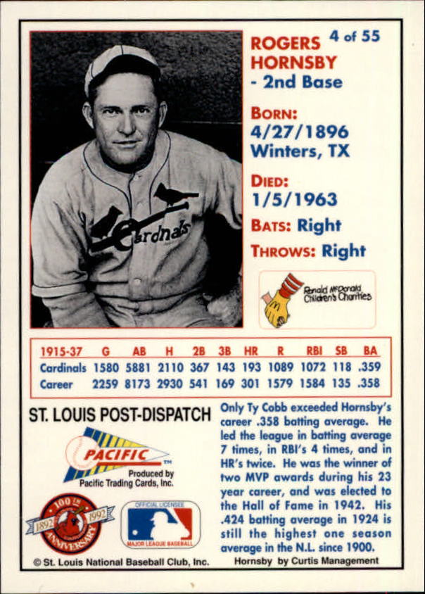 B3244 - 1992 Cardinals McDonald's/Pazifik BB 1-56 -Sie wählen aus- 15+ KOSTENLOSER US-VERSAND - Bild 8 von 98
