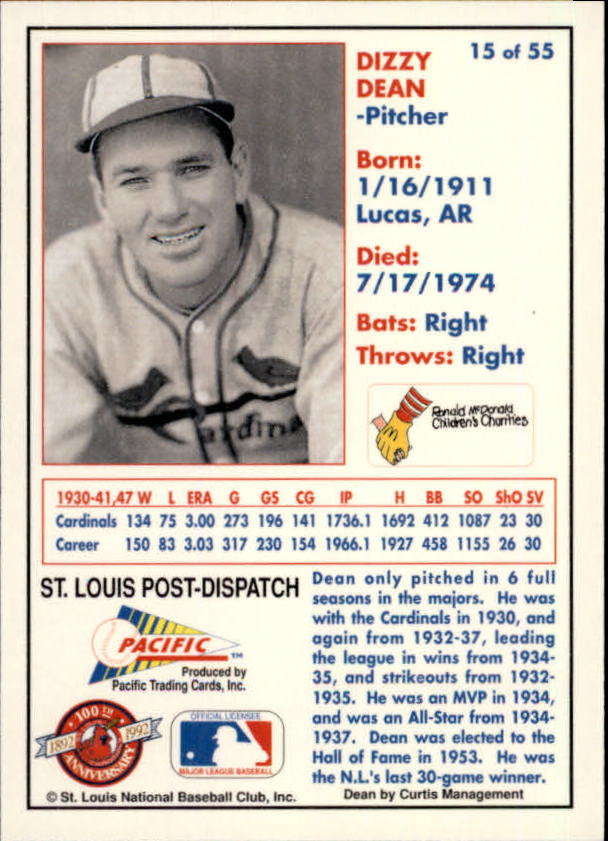 B3244 - 1992 Cardinals McDonald's/Pazifik BB 1-56 -Sie wählen aus- 15+ KOSTENLOSER US-VERSAND - Bild 30 von 98