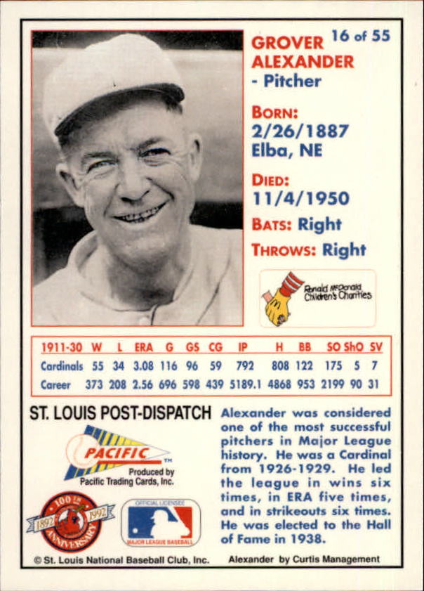 B3244 - 1992 Cardinals McDonald's/Pazifik BB 1-56 -Sie wählen aus- 15+ KOSTENLOSER US-VERSAND - Bild 32 von 98