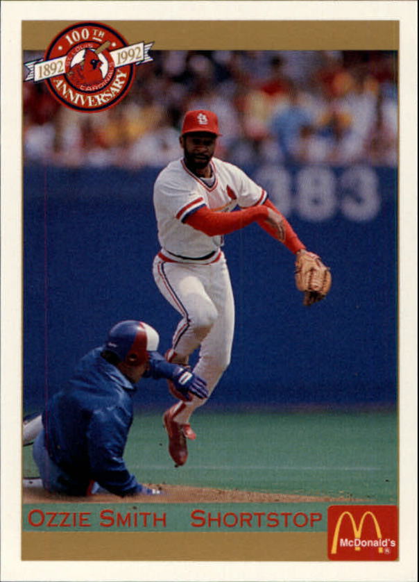 1992 Cardinals McDonald's/Pacific #38 Ozzie Smith