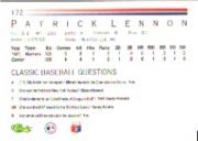 Sports Card Back