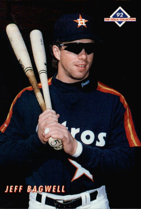 1992 Colla Bagwell #2 Jeff Bagwell/(Front pose& in/shades with two/ba