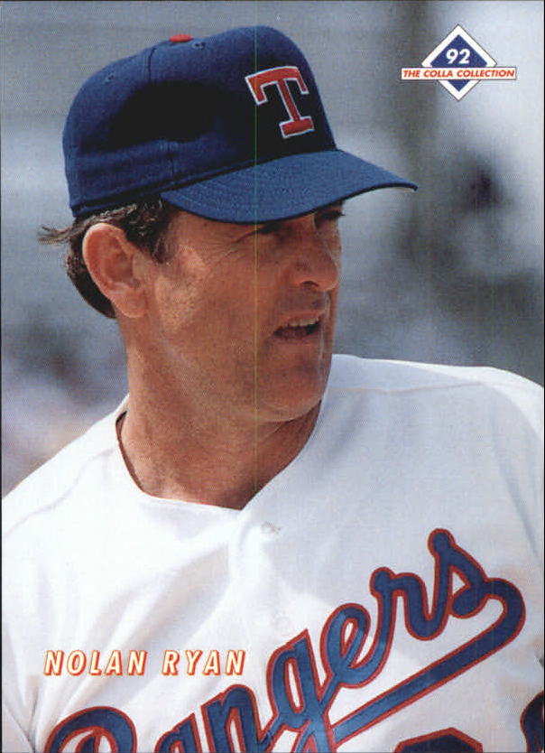 1992 Colla Ryan #2 Nolan Ryan/Close-up photo/from right side