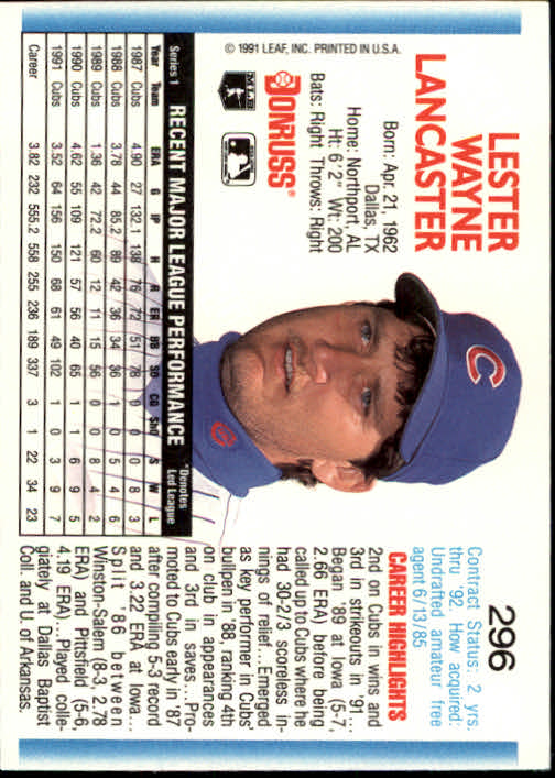 A9587- 1992 Donruss Baseball #s 251-500 +Rookies -You Pick- 15+ FREE US SHIP - Picture 93 of 493