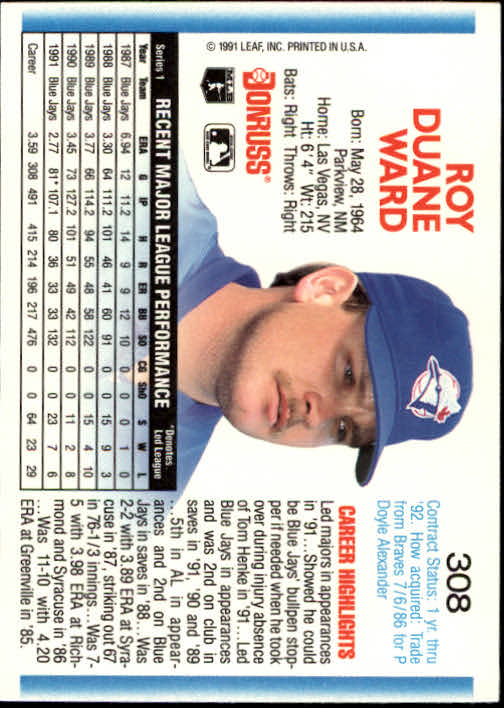 Sports Card Back
