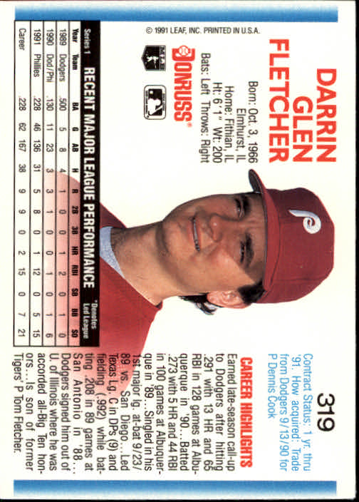 A9587- 1992 Donruss Baseball #s 251-500 +Rookies -You Pick- 15+ FREE US SHIP - Picture 139 of 493