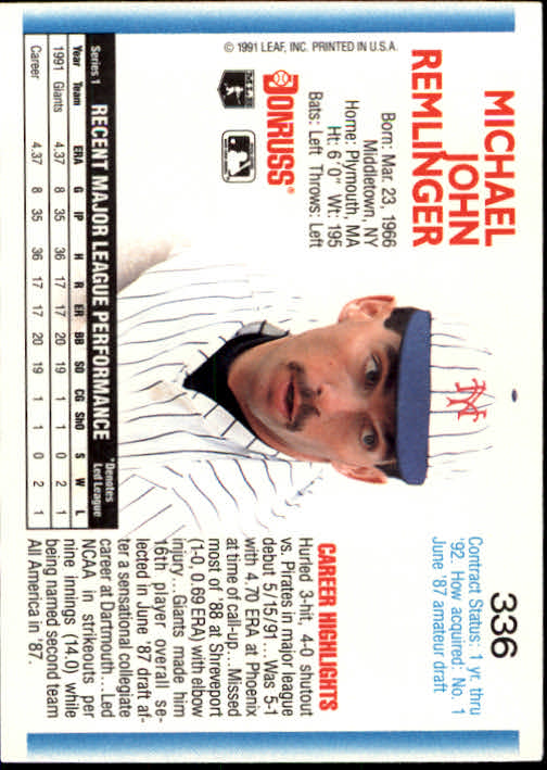 A9587- 1992 Donruss Baseball #s 251-500 +Rookies -You Pick- 15+ FREE US SHIP - Picture 173 of 493