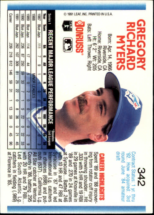 A9587- 1992 Donruss Baseball #s 251-500 +Rookies -You Pick- 15+ FREE US SHIP - Picture 185 of 493