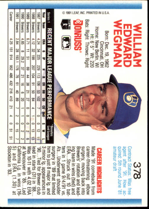 A9587- 1992 Donruss Baseball #s 251-500 +Rookies -You Pick- 15+ FREE US SHIP - Picture 257 of 493
