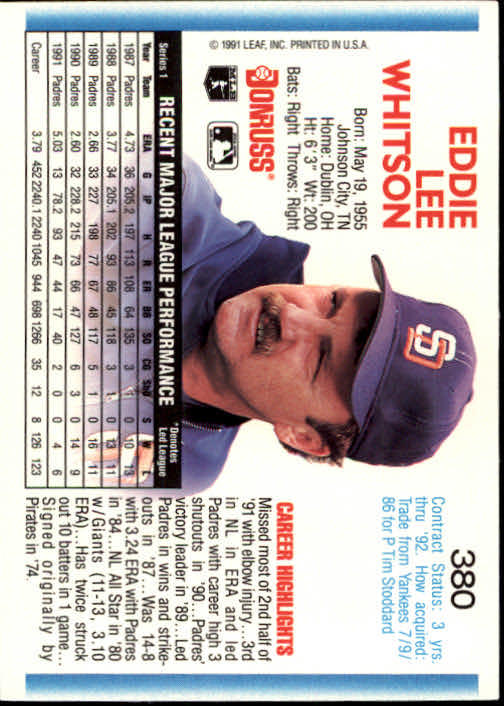 A9587- 1992 Donruss Baseball #s 251-500 +Rookies -You Pick- 15+ FREE US SHIP - Picture 261 of 493