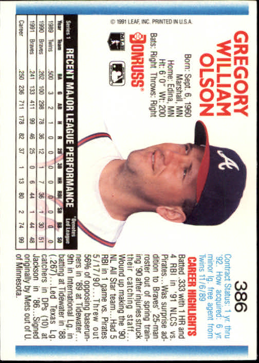 A9587- 1992 Donruss Baseball #s 251-500 +Rookies -You Pick- 15+ FREE US SHIP - Picture 273 of 493