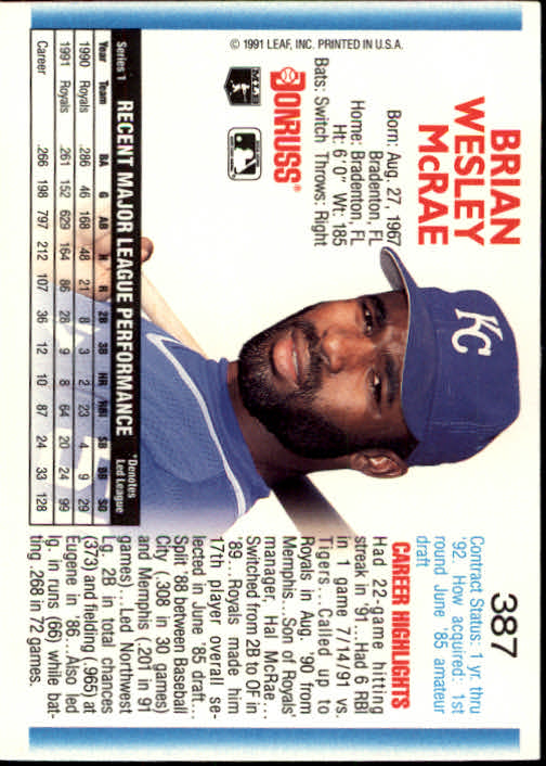 A9587- 1992 Donruss Baseball #s 251-500 +Rookies -You Pick- 15+ FREE US SHIP - Picture 275 of 493