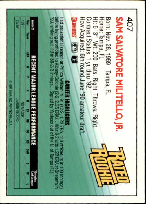 A9587- 1992 Donruss Baseball #s 251-500 +Rookies -You Pick- 15+ FREE US SHIP - Picture 311 of 493
