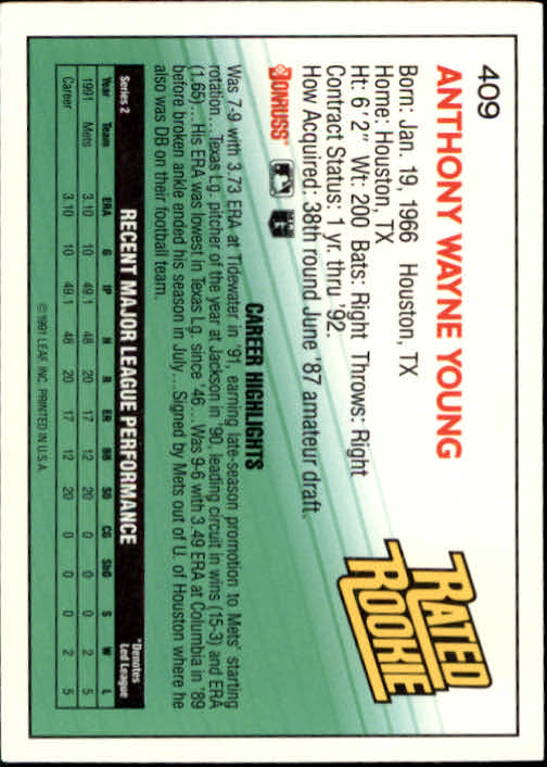 A9587- 1992 Donruss Baseball #s 251-500 +Rookies -You Pick- 15+ FREE US SHIP - Picture 315 of 493
