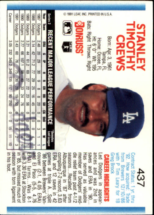 A9587- 1992 Donruss Baseball #s 251-500 +Rookies -You Pick- 15+ FREE US SHIP - Picture 369 of 493
