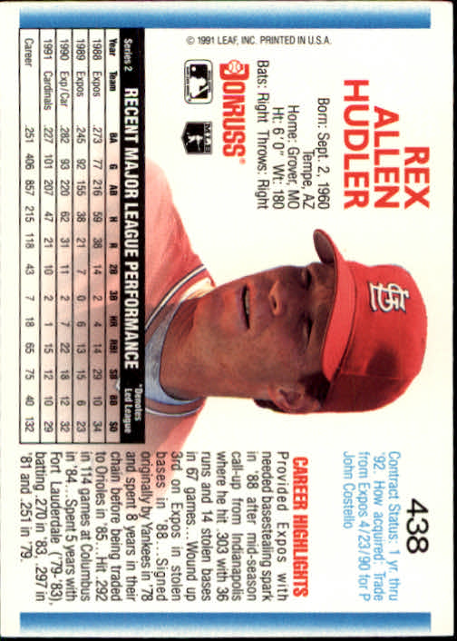 A9587- 1992 Donruss Baseball #s 251-500 +Rookies -You Pick- 15+ FREE US SHIP - Picture 371 of 493