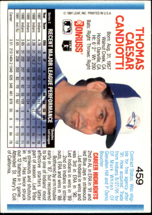 A9587- 1992 Donruss Baseball #s 251-500 +Rookies -You Pick- 15+ FREE US SHIP - Picture 413 of 493