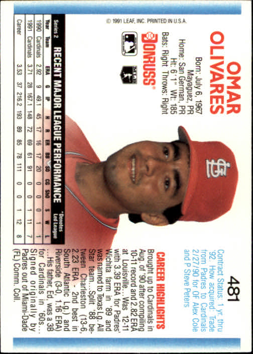 A9587- 1992 Donruss Baseball #s 251-500 +Rookies -You Pick- 15+ FREE US SHIP - Picture 455 of 493