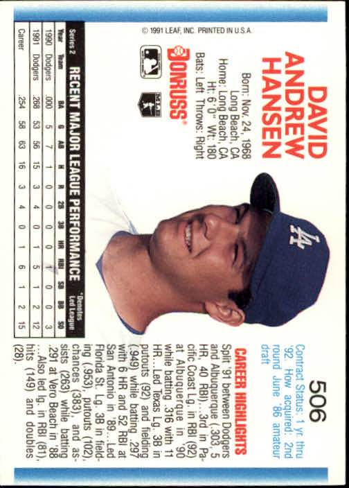 A9587- 1992 Donruss Baseball #S 501-750 + Rookies -du Pick- 15 + Gratis US - Bild 13 von 485
