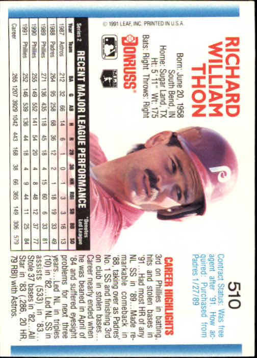 A9587- 1992 Donruss Baseball #S 501-750 + Rookies -du Pick- 15 + Gratis US - Bild 21 von 485