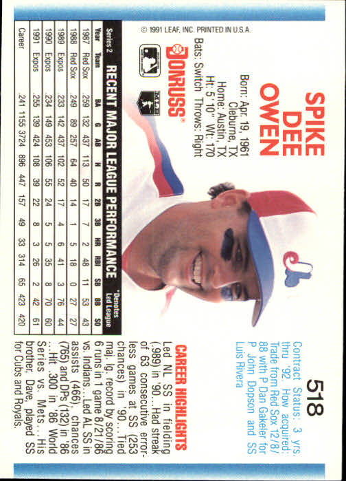 A9587- 1992 Donruss Baseball #S 501-750 + Rookies -du Pick- 15 + Gratis US - Bild 37 von 485