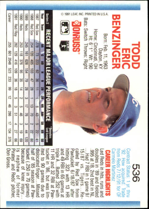 A9587- 1992 Donruss Baseball #S 501-750 + Rookies -du Pick- 15 + Gratis US - Bild 71 von 485