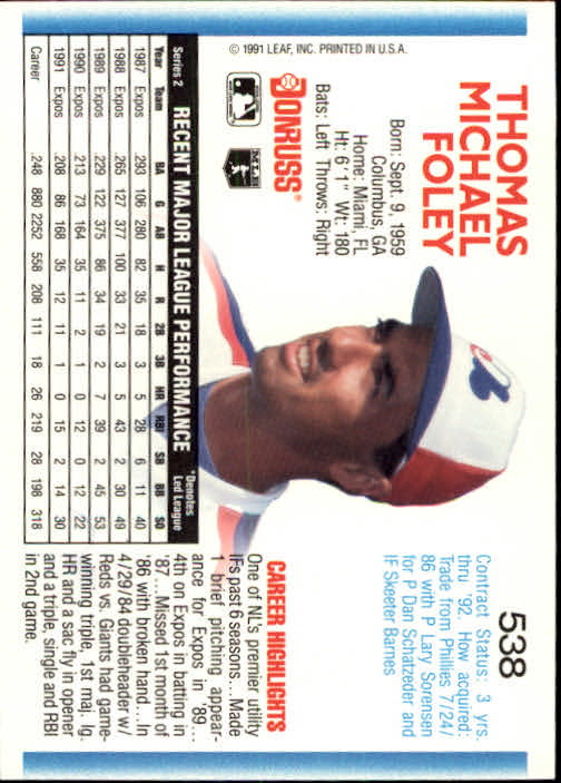 A9587- 1992 Donruss Baseball #S 501-750 + Rookies -du Pick- 15 + Gratis US - Bild 75 von 485