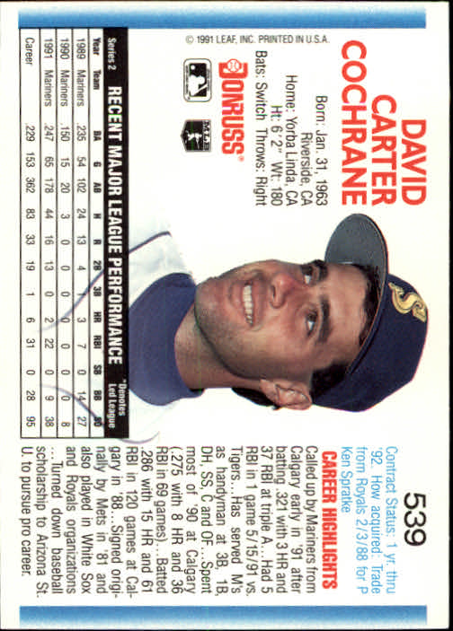 A9587- 1992 Donruss Baseball #S 501-750 + Rookies -du Pick- 15 + Gratis US - Bild 77 von 485