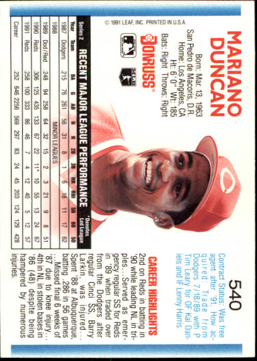 A9587- 1992 Donruss Baseball #S 501-750 + Rookies -du Pick- 15 + Gratis US - Bild 79 von 485