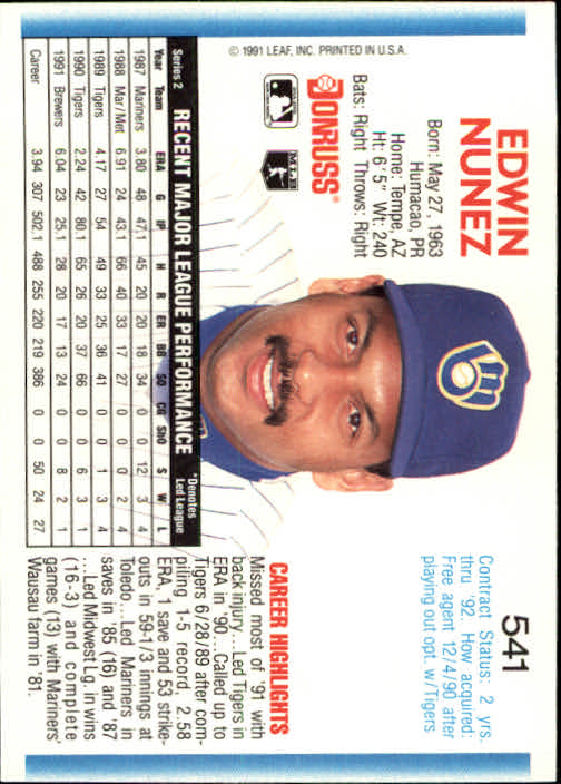 A9587- 1992 Donruss Baseball #S 501-750 + Rookies -du Pick- 15 + Gratis US - Bild 81 von 485