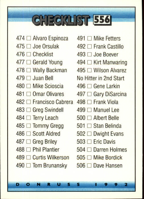 A9587- 1992 Donruss Baseball #S 501-750 + Rookies -du Pick- 15 + Gratis US - Bild 110 von 485