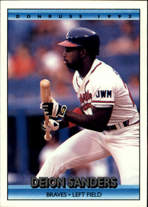  1992 Studio Baseball Card #9 Deion Sanders