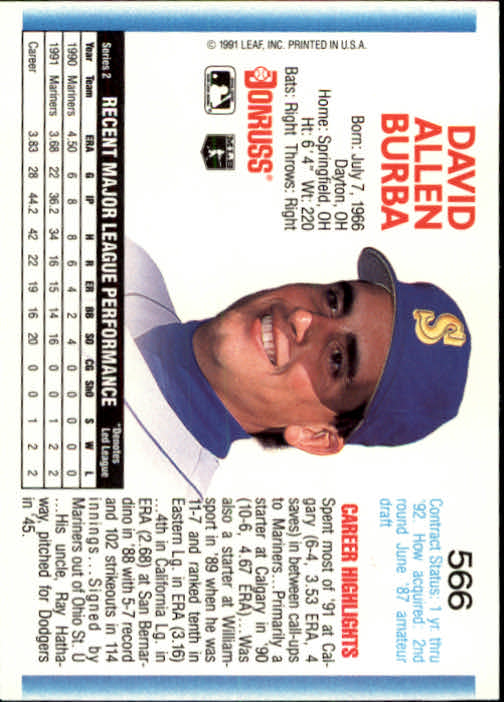 A9587- 1992 Donruss Baseball #S 501-750 + Rookies -du Pick- 15 + Gratis US - Bild 129 von 485