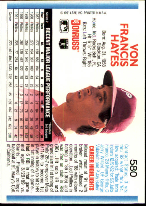 A9587- 1992 Donruss Baseball #S 501-750 + Rookies -du Pick- 15 + Gratis US - Bild 155 von 485