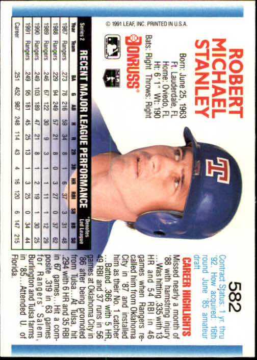 A9587- 1992 Donruss Baseball #S 501-750 + Rookies -du Pick- 15 + Gratis US - Bild 159 von 485