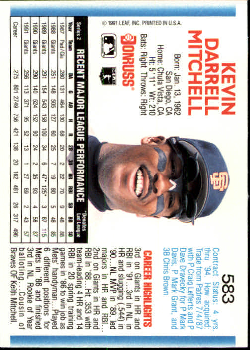 Sports Card Back