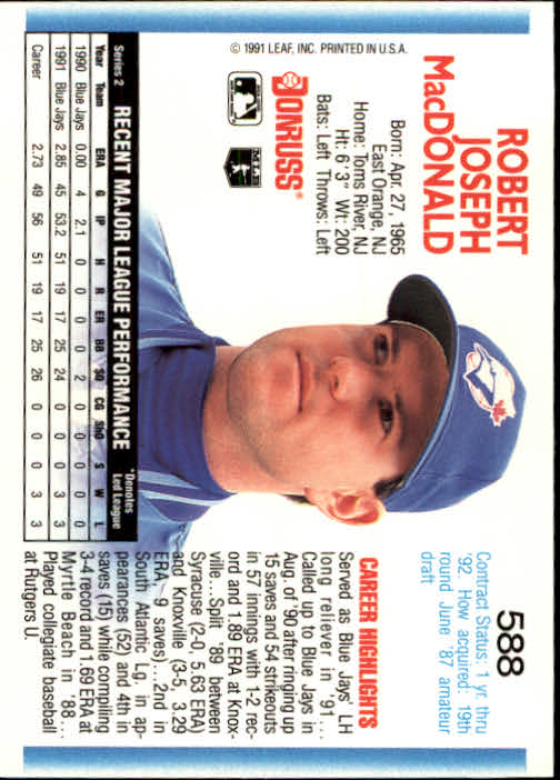 A9587- 1992 Donruss Baseball #S 501-750 + Rookies -du Pick- 15 + Gratis US - Bild 171 von 485
