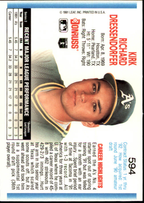 A9587- 1992 Donruss Baseball #S 501-750 + Rookies -du Pick- 15 + Gratis US - Bild 181 von 485