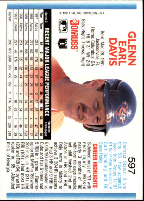 A9587- 1992 Donruss Baseball #S 501-750 + Rookies -du Pick- 15 + Gratis US - Bild 185 von 485