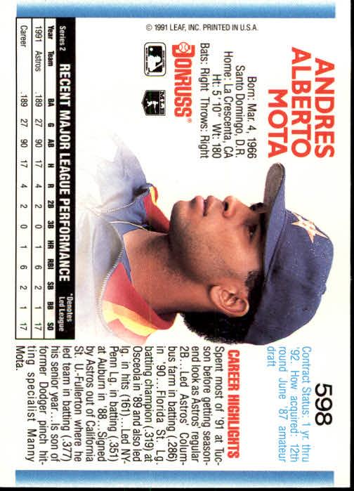 A9587- 1992 Donruss Baseball #S 501-750 + Rookies -du Pick- 15 + Gratis US - Bild 187 von 485
